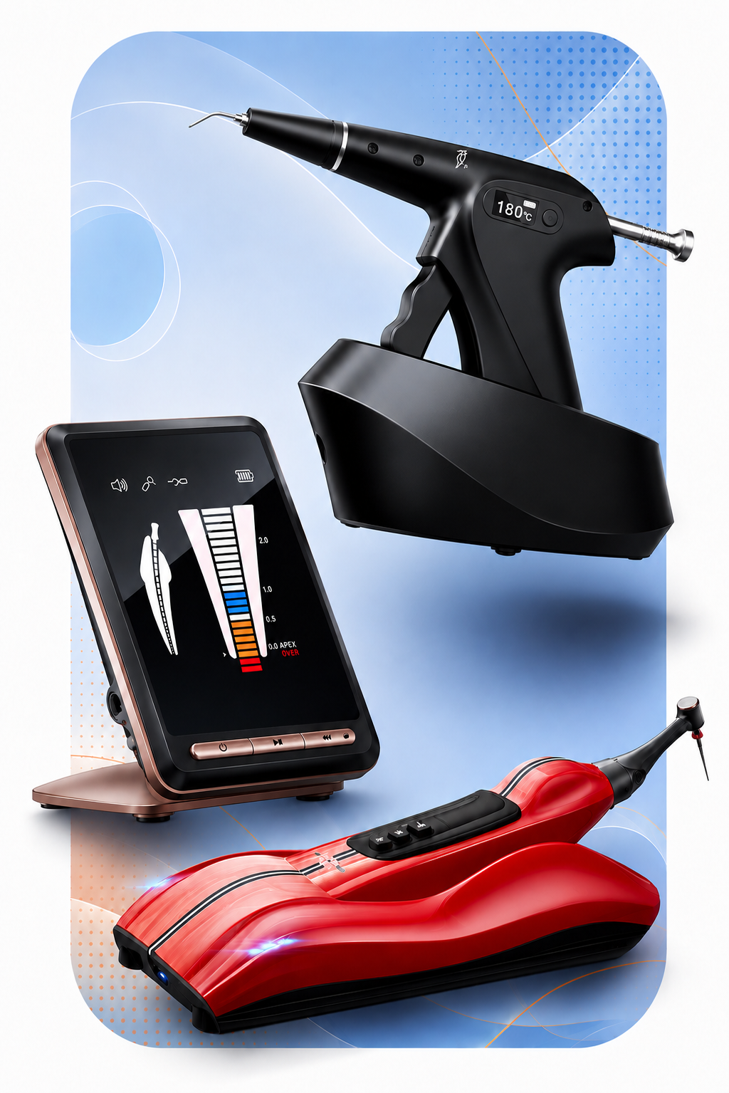 تجهیزات اندو Endo دندانپزشکی وودپیکر Woodpecker ایتیس Eighteeth کوکسو Coxo